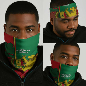 Senegal Football Neck Gaiter 2024 Go Champions Lions De La Teranga LT14