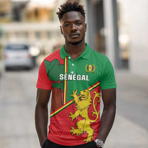 Senegal Football Polo Shirt 2024 Go Champions Lions De La Teranga