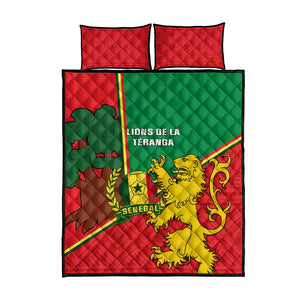 Senegal Football Quilt Bed Set 2024 Go Champions Lions De La Teranga