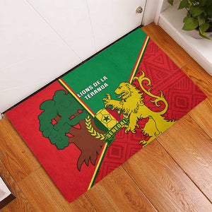 Senegal Football Rubber Doormat 2024 Go Champions Lions De La Teranga