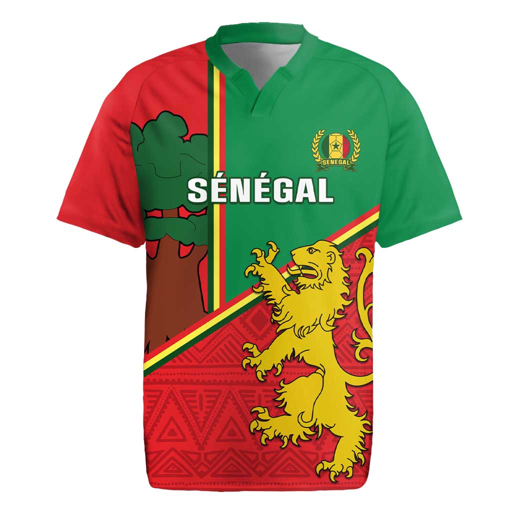 Senegal Football Rugby Jersey 2024 Go Champions Lions De La Teranga