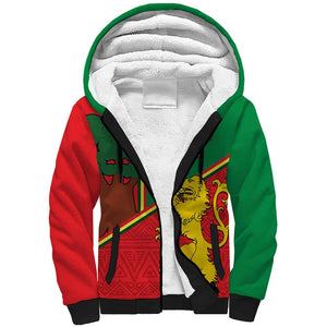 Senegal Football Sherpa Hoodie 2024 Go Champions Lions De La Teranga