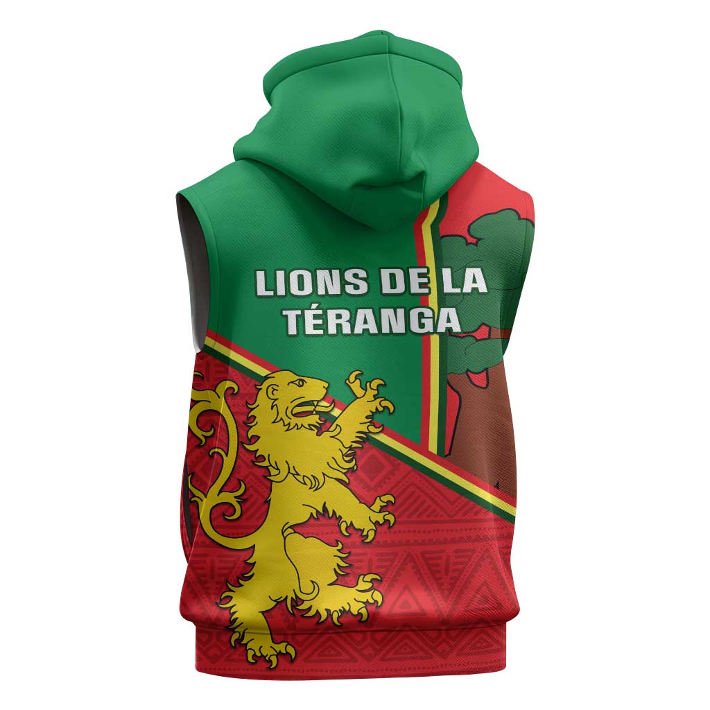 Senegal Football Sleeveless Hoodie 2024 Go Champions Lions De La Teranga - African Pride