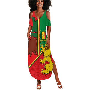 Senegal Football Summer Maxi Dress 2024 Go Champions Lions De La Teranga