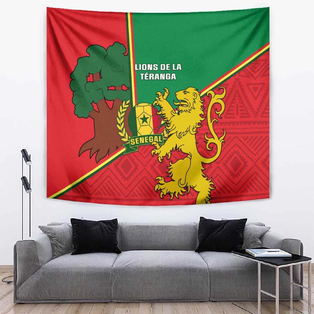 Senegal Football Tapestry 2024 Go Champions Lions De La Teranga