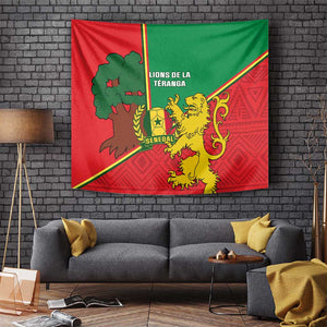 Senegal Football Tapestry 2024 Go Champions Lions De La Teranga