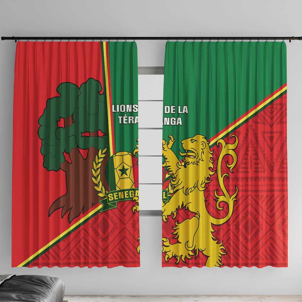 Senegal Football Window Curtain 2024 Go Champions Lions De La Teranga