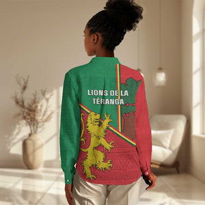 Senegal Football Women Casual Shirt 2024 Go Champions Lions De La Teranga