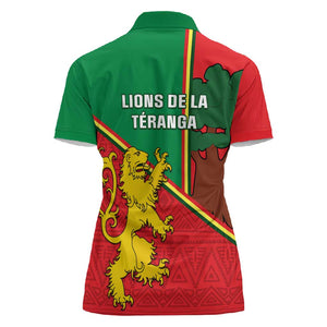 Senegal Football Women Polo Shirt 2024 Go Champions Lions De La Teranga