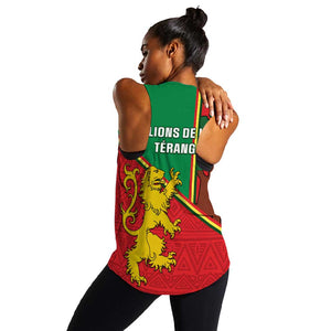 Senegal Football Women Racerback Tank 2024 Go Champions Lions De La Teranga