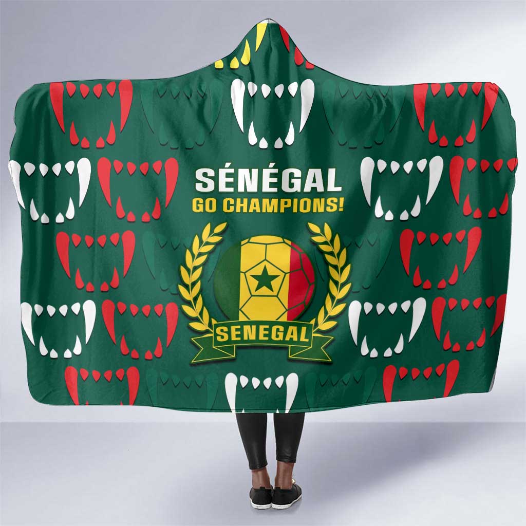 Senegal Football Hooded Blanket 2024 Culture Pour Home Style