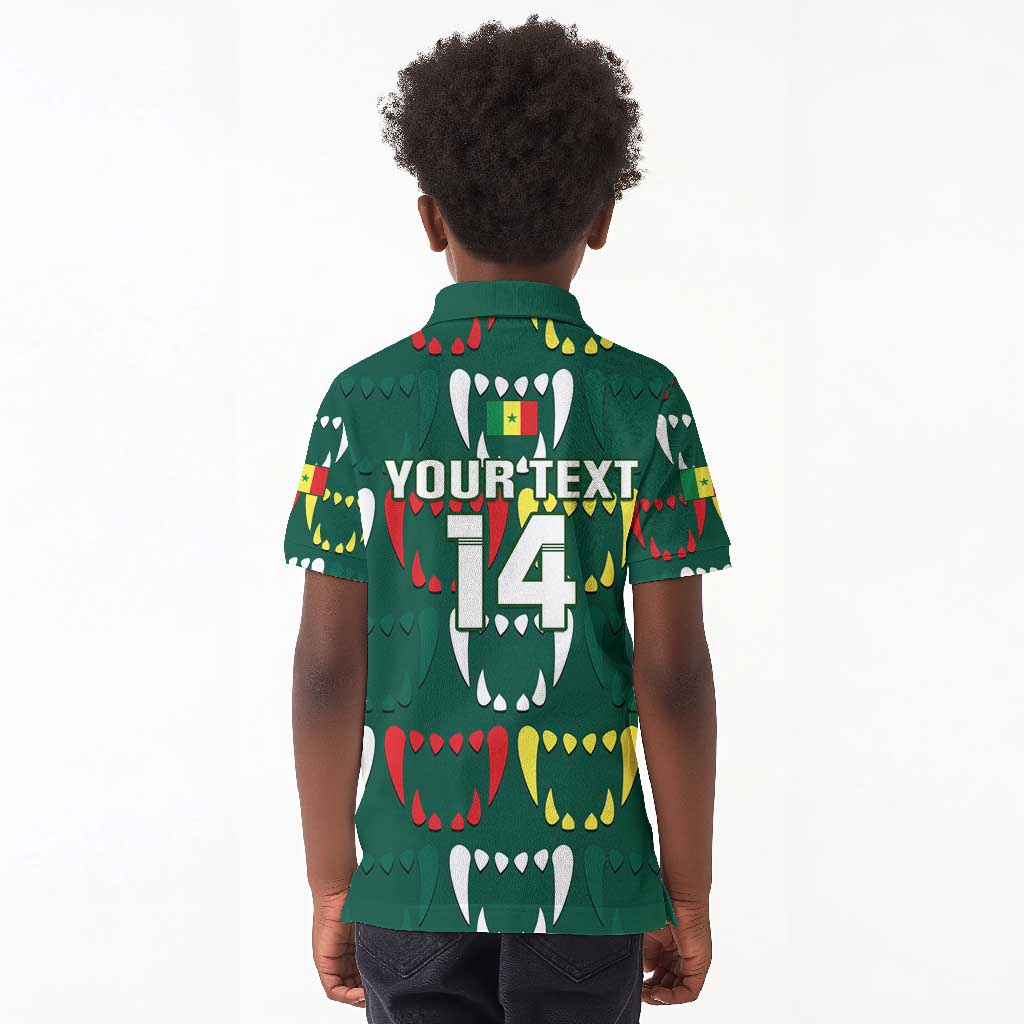 Custom Senegal Football Kid Polo Shirt 2024 Culture Pour Home Style
