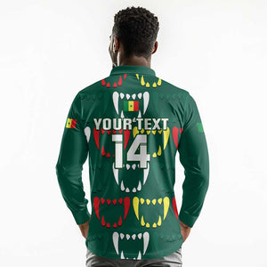 Custom Senegal Football Long Sleeve Polo Shirt 2024 Culture Pour Home Style