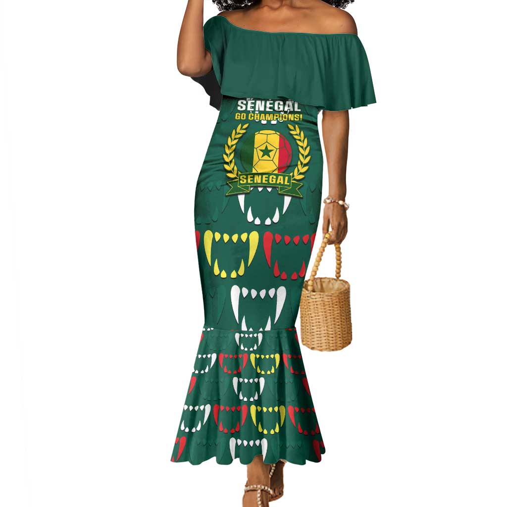 Custom Senegal Football Mermaid Dress 2024 Culture Pour Home Style