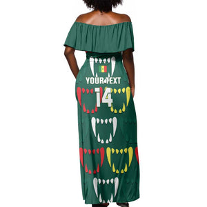 Custom Senegal Football Off Shoulder Maxi Dress 2024 Culture Pour Home Style