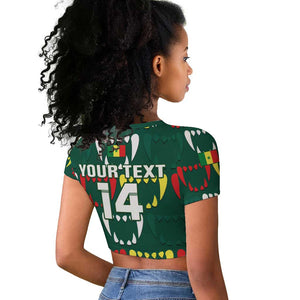 Custom Senegal Football Raglan Cropped T shirt 2024 Culture Pour Home Style