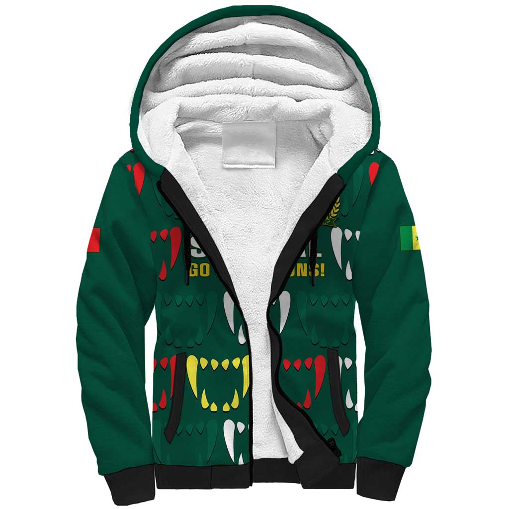 Custom Senegal Football Sherpa Hoodie 2024 Culture Pour Home Style