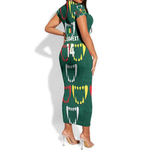 Custom Senegal Football Short Sleeve Bodycon Dress 2024 Culture Pour Home Style