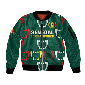 Custom Senegal Football Sleeve Zip Bomber Jacket 2024 Culture Pour Home Style