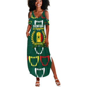 Custom Senegal Football Summer Maxi Dress 2024 Culture Pour Home Style