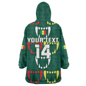 Custom Senegal Football Wearable Blanket Hoodie 2024 Culture Pour Home Style