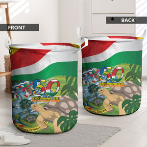 Seychelles National Day Laundry Basket 50 Years Anniversary Lendepandans Sesel
