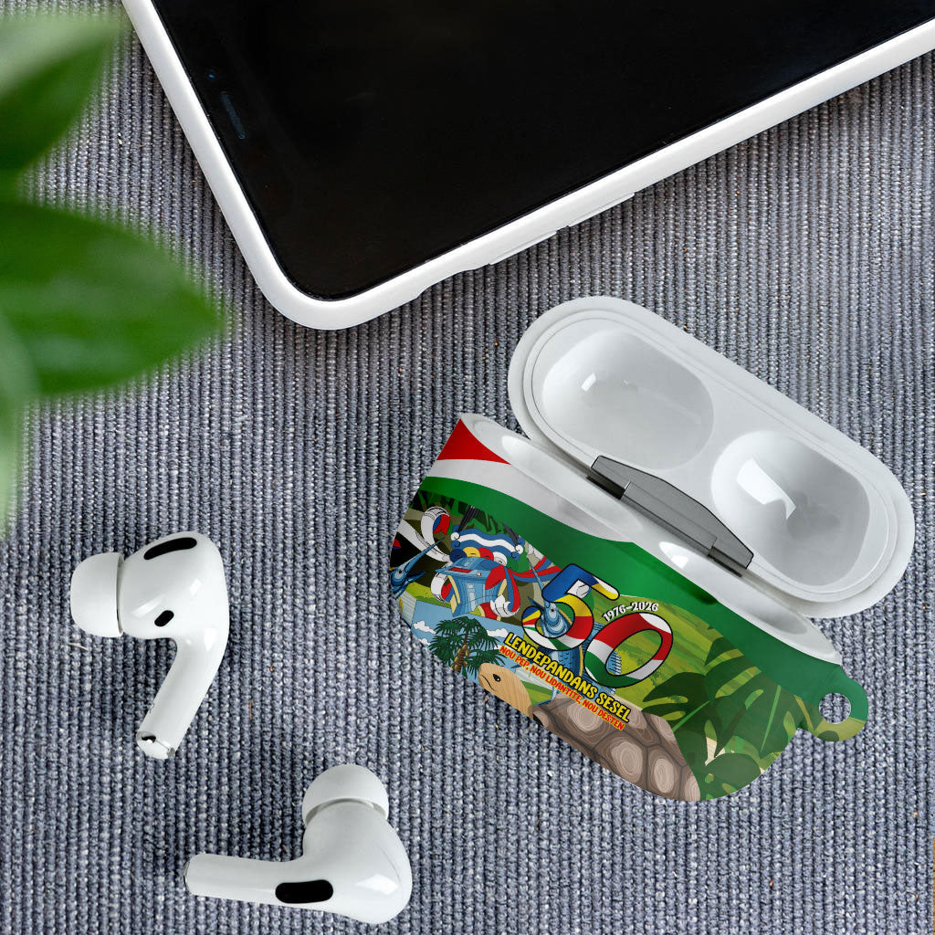 Seychelles National Day AirPods Case 50 Years Anniversary Lendepandans Sesel