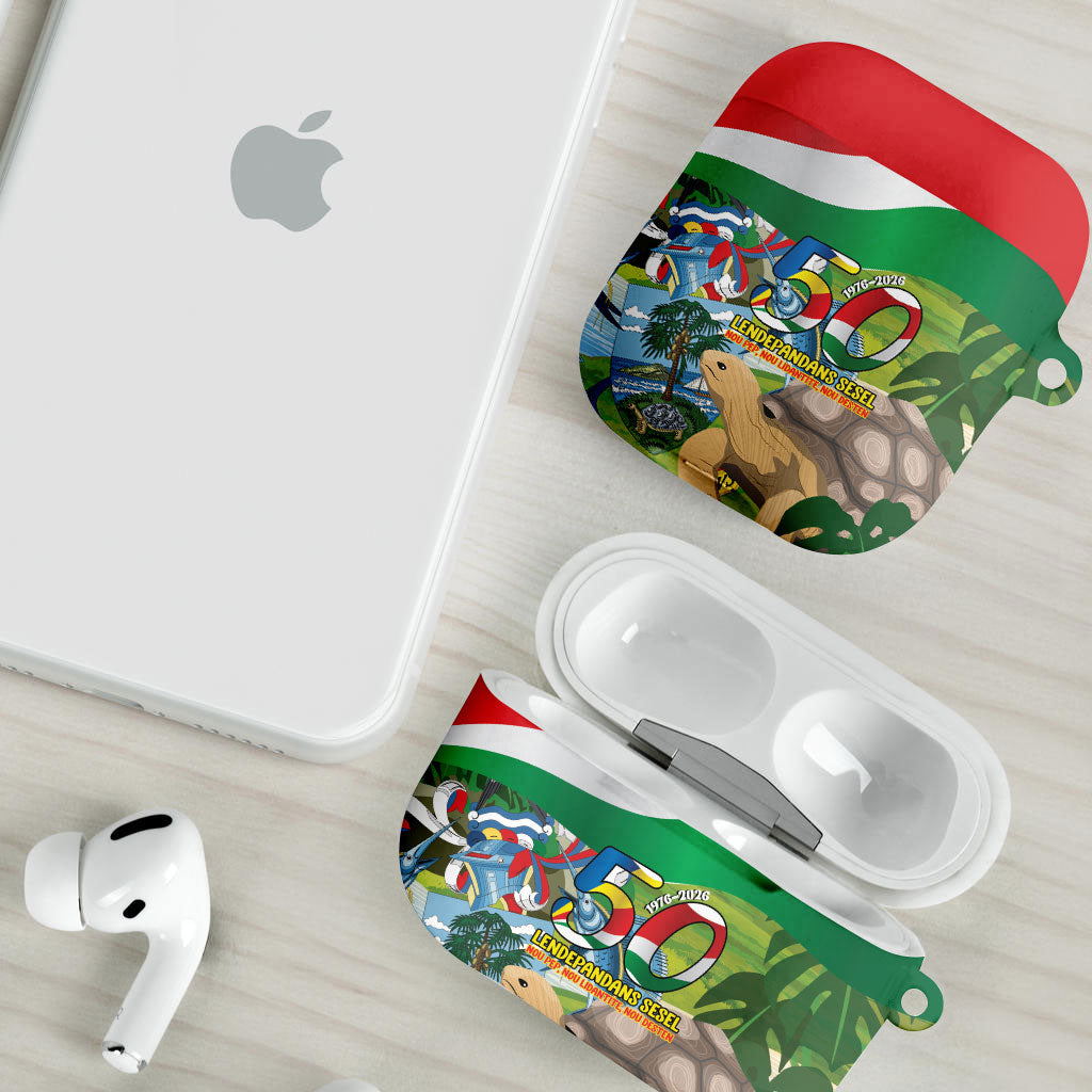 Seychelles National Day AirPods Case 50 Years Anniversary Lendepandans Sesel
