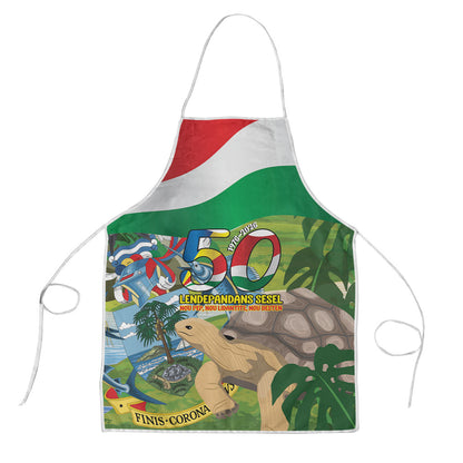 Seychelles National Day Apron 50 Years Anniversary Lendepandans Sesel