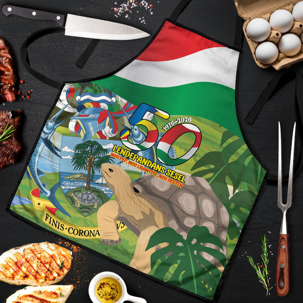 Seychelles National Day Apron 50 Years Anniversary Lendepandans Sesel