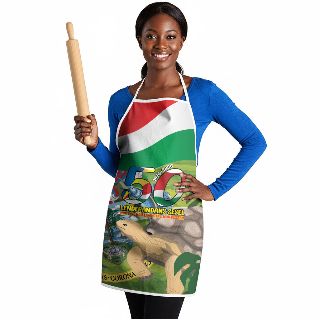 Seychelles National Day Apron 50 Years Anniversary Lendepandans Sesel