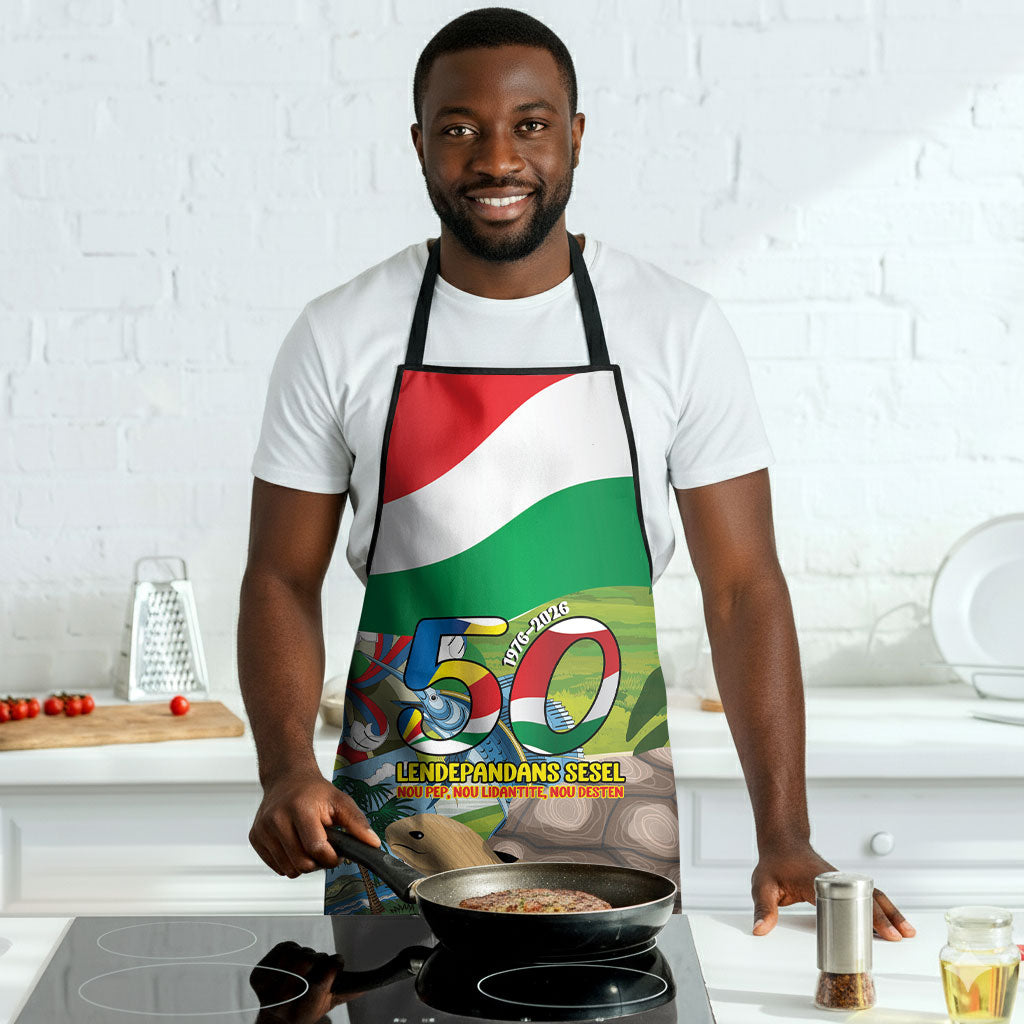 Seychelles National Day Apron 50 Years Anniversary Lendepandans Sesel