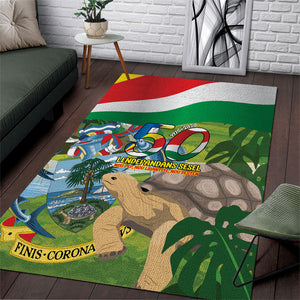 Seychelles National Day Area Rug 50 Years Anniversary Lendepandans Sesel