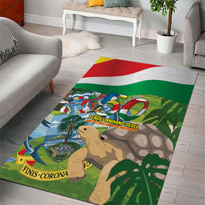 Seychelles National Day Area Rug 50 Years Anniversary Lendepandans Sesel
