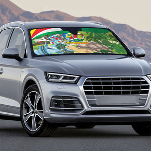 Seychelles National Day Auto Sun Shade 50 Years Anniversary Lendepandans Sesel