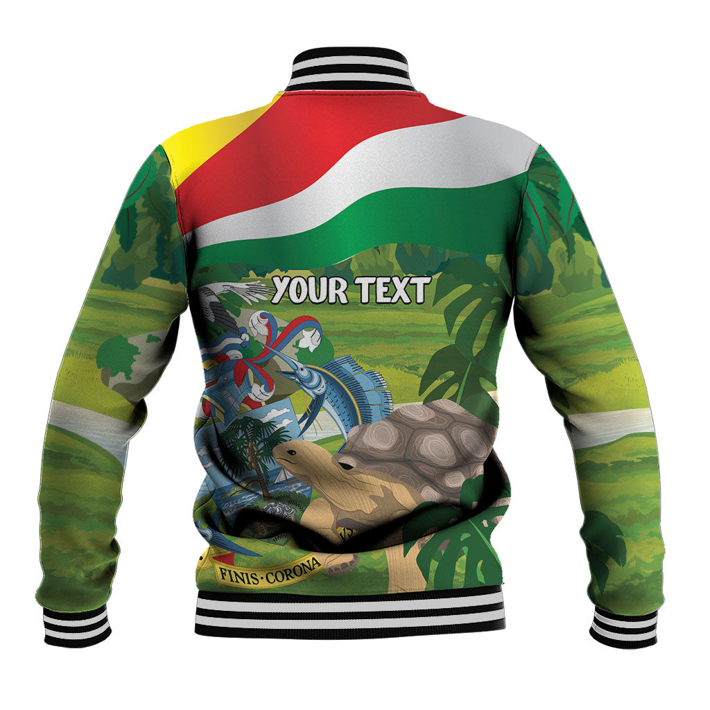 Seychelles National Day Personalized Baseball Jacket 50 Years Anniversary Lendepandans Sesel