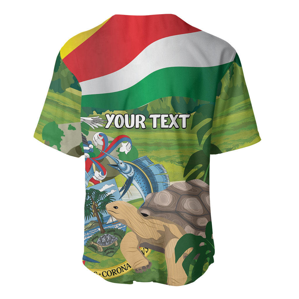 Seychelles National Day Personalized Baseball Jersey 50 Years Anniversary Lendepandans Sesel