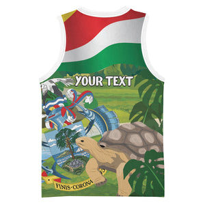 Seychelles National Day Personalized Basketball Jersey 50 Years Anniversary Lendepandans Sesel