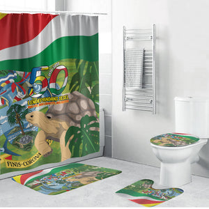 Seychelles National Day Bathroom Set 50 Years Anniversary Lendepandans Sesel