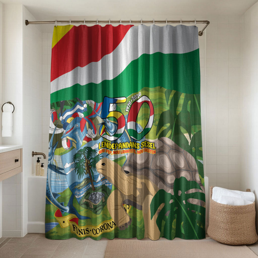 Seychelles National Day Bathroom Set 50 Years Anniversary Lendepandans Sesel