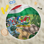 Seychelles National Day Beach Blanket 50 Years Anniversary Lendepandans Sesel