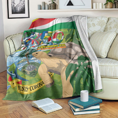 Seychelles National Day Blanket 50 Years Anniversary Lendepandans Sesel