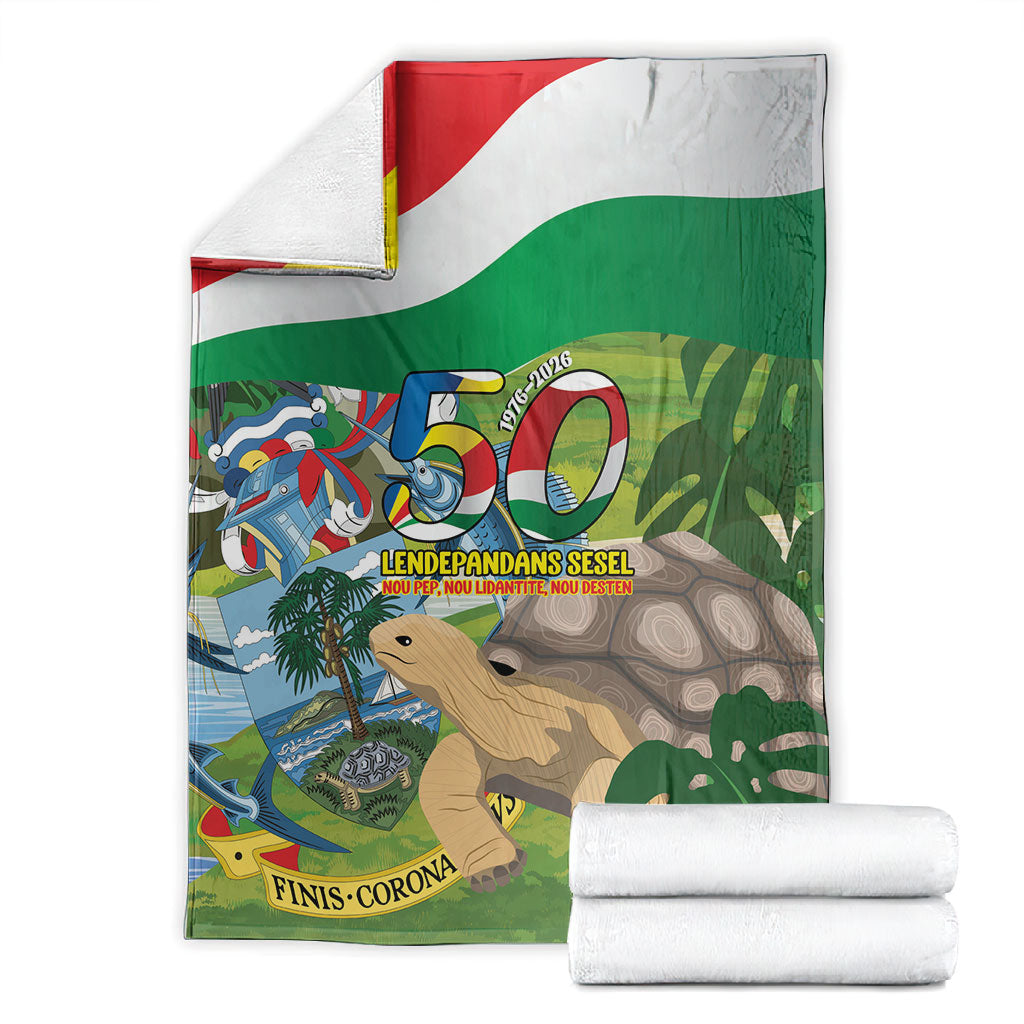 Seychelles National Day Blanket 50 Years Anniversary Lendepandans Sesel