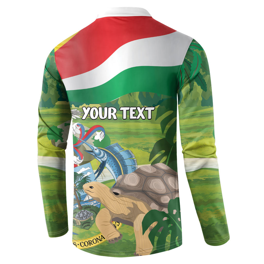 Seychelles National Day Personalized Button Sweatshirt 50 Years Anniversary Lendepandans Sesel