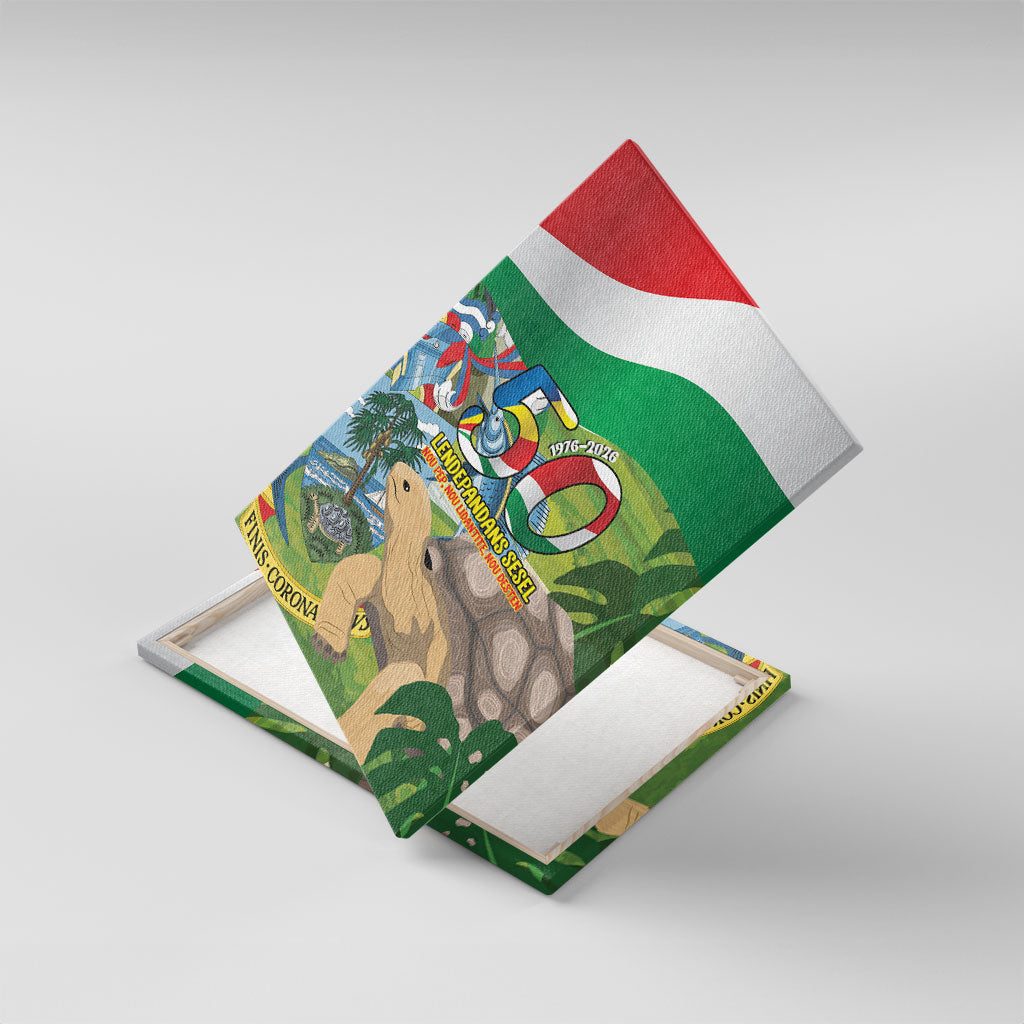 Seychelles National Day Canvas Wall Art 50 Years Anniversary Lendepandans Sesel