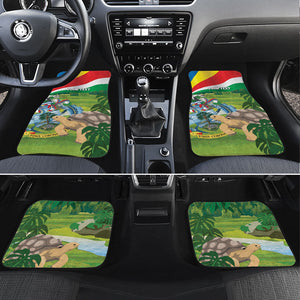 Seychelles National Day Personalized Car Mats 50 Years Anniversary Lendepandans Sesel