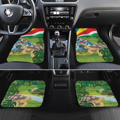 Seychelles National Day Personalized Car Mats 50 Years Anniversary Lendepandans Sesel