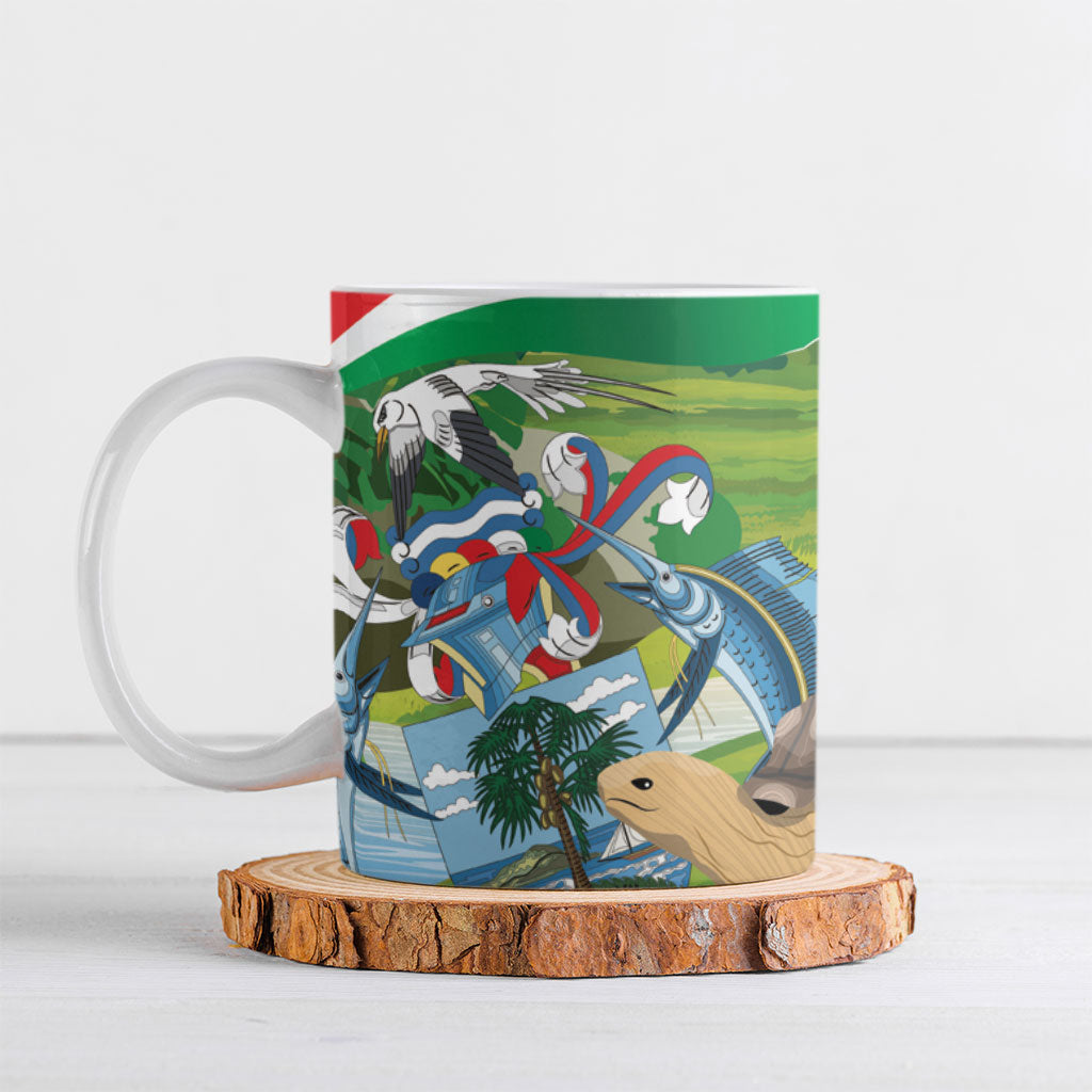 Seychelles National Day Personalized Ceramic Mug 50 Years Anniversary Lendepandans Sesel