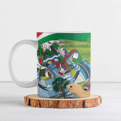 Seychelles National Day Personalized Ceramic Mug 50 Years Anniversary Lendepandans Sesel