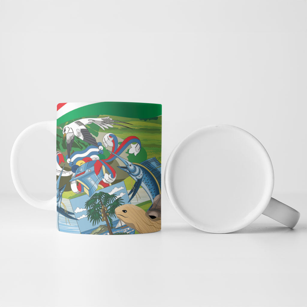 Seychelles National Day Personalized Ceramic Mug 50 Years Anniversary Lendepandans Sesel